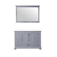 thumbnail image 3 of Dukes 48" W Dark Grey Single Vanity, Cultured Marble Top, White Square Sink, & 46" Mirror, 3 of 9