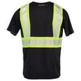 thumbnail image 2 of Hi Vis Short Sleeve T-Shirt with Pocket, Class 1, Black, XL, SAFEGEAR, 2 of 2