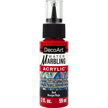 UPC: 0766218137760 | DecoArt Water Marbling Acrylic Paint – Red 2 oz