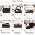thumbnail image 4 of Sushi Making Kit for Beginners 10 Pieces Plastic Sushi Maker Tool Complete with 8 Sushi Rice Roll Mold Molds Fork Spatula DIY Home Sushi Tool, 4 of 6