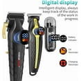 thumbnail image 4 of Professional Hair Clippers for Men, Electric Hair Clipper Set for Barber Kit ，Hair Clipper and Trimmer Set，Full Barber Clipper Set with LED Display Gifts Mens (Gold), 4 of 10