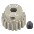 thumbnail image 1 of Engranaje de piñón M 0.6 para motor sin escobillas con eje de 3.175 mm para coche de orugas 1/8 1/10 universal 20T, 1 of 14