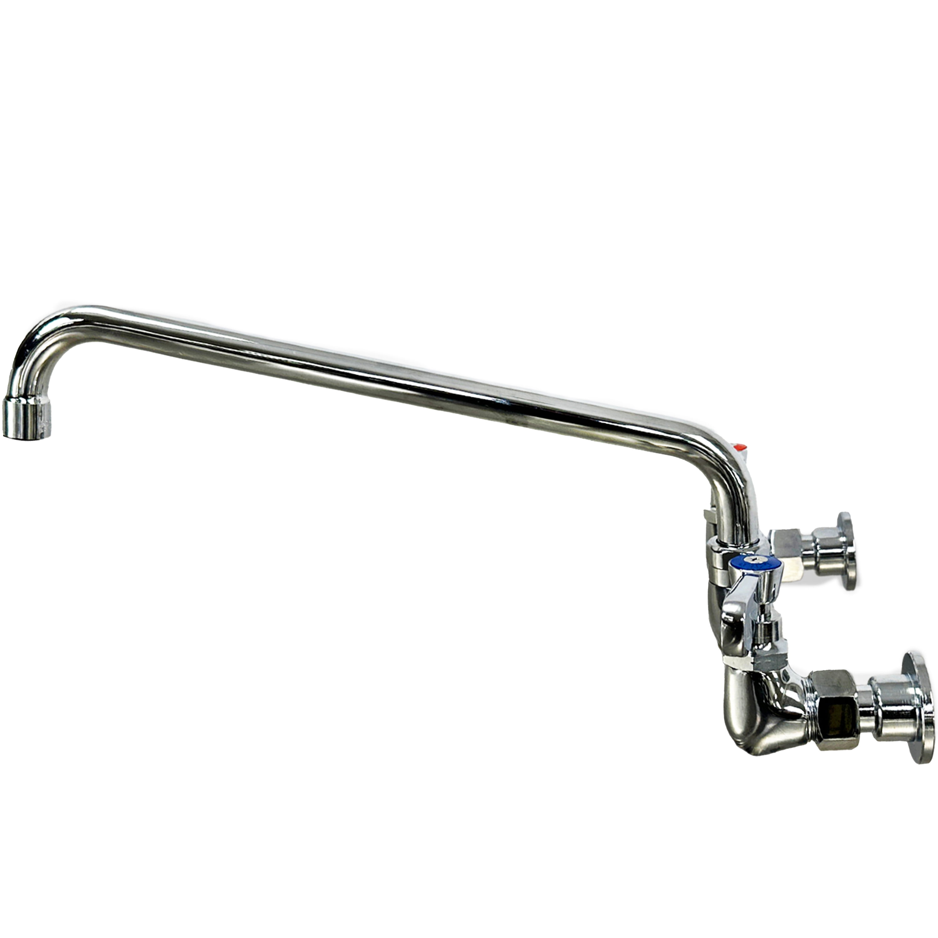 14 in. Heavy-Duty Commercial Kitchen Restaurant Faucet, Splash Mount Faucet with 14 Inch Swing Spout