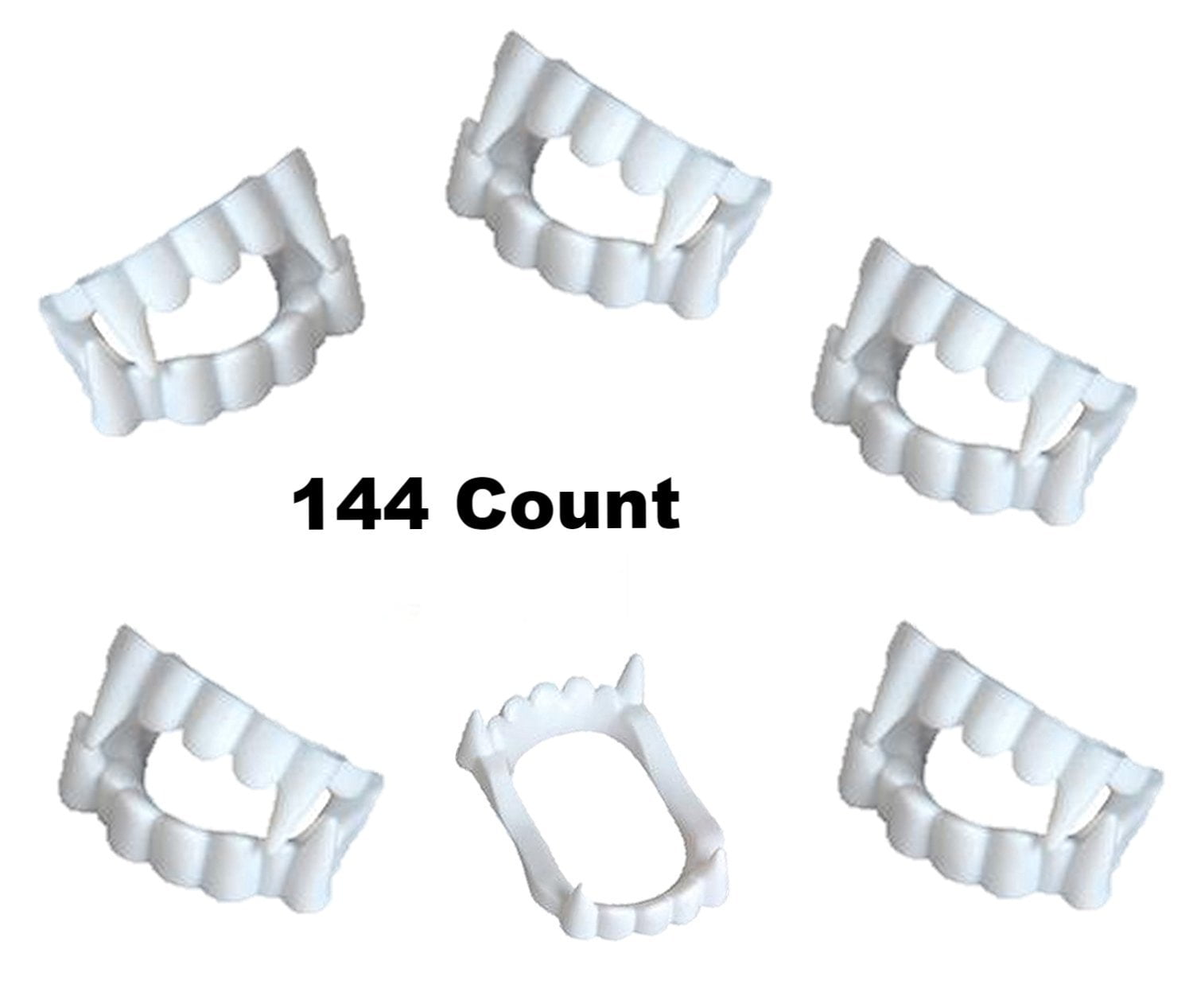 Play Kreative White Vampire Fangs, Halloween Vampire