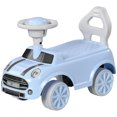 thumbnail image 7 of Qaba Toddler Ride On Toy,Foot To Floor Sliding Car with Horn,Working Steering Wheel & No Tip Anti-Over-Backwards System for Boys and Girls Ages 18-36 Months,Light Blue,Light Blue Plastic Toys Kids, 7 of 7