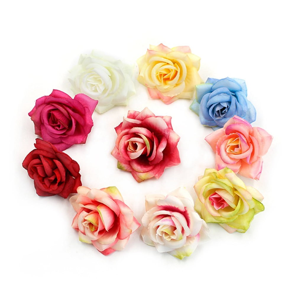 10Pcs Silk Hydrangea Wreath Artificial Flower Craft Wedding Party Ornament Decor 