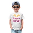 thumbnail image 4 of Easter Day Rabbit Patterns Graphic Summer Short Sleeve Tops For Women and Men Casual Crew Neck T-Shirts, White, 4 of 15