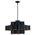 thumbnail image 3 of Bethel International Chandelier Matte Black Metal, 3 of 5