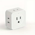thumbnail image 1 of MesaSe 1pc/2pcs 5-Outlet Multi-Plug Splitter with Side Outlet  Travel  Cruise  Office  Dorm Essentials, 1 of 6