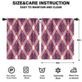 thumbnail image 2 of Blackout Kids Curtains,Red and Blue Star Argyle Pattern Childrens Insulated Curtains Set Of 2,Bedroom Essentials,Toddler Room Decor 52"x63", 2 of 5