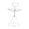 thumbnail image 2 of Soporte para copas de vino, soporte para copas de vino, 6 ganchos, organizador de hierro, decoración, exhibición de cristalería,, 2 of 9
