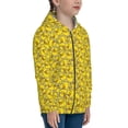 thumbnail image 5 of Naloa Ducky Cartoon Animal Yellow Teenage Zipper Hoodie, Long Sleeve Zip Up Hoodies Casual Jackets Tops for 7-12 Years-Medium, 5 of 6