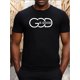 thumbnail image 1 of Men's Fashion Round Neck Short Sleeve, God Is Good Printed T-shirt, Summer Men's Wear, Regular Fit, Slight Stretch, Breathable and Comfortable, Suitable for Daily Wear, Vacation, Street, Sports, 1 of 5