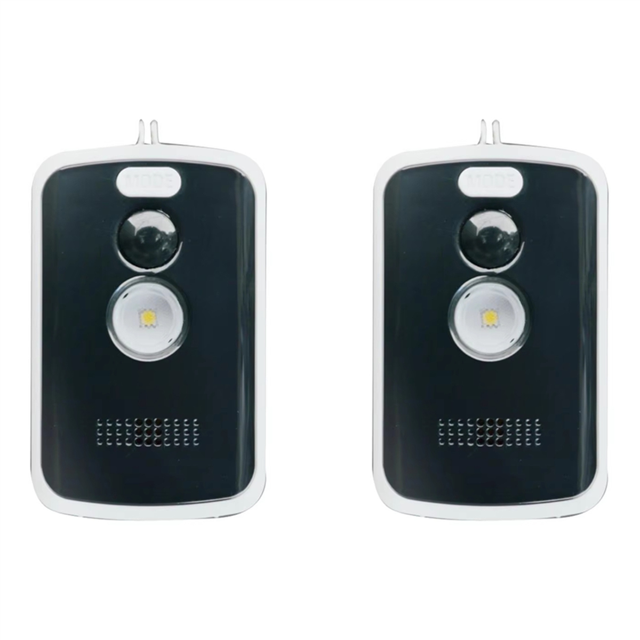 2X Camping Perimeter Alarm 125DB High-Volume Trip Alarm Motion Sensor Multiple Modes Easy Installation Camping Security,2 x Alarm 2 x Remote Control
