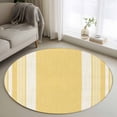 thumbnail image 2 of Vintage Pale Blue Striped Round Rug 4ft Washable Circle Entryway Rugs Non Slip Farmhouse Modern Stripes Boho Area Rug Indoor Floor Carpet for Bedroom Kitchen Living Room Office Dining Room Nursery, 2 of 9