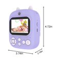 thumbnail image 3 of ¡Precios Reducidos!, Cámara de impresión sin tinta de alta definición de 1080p para niños de 2,4 pulgadas Cámara de impresión con dos cámaras 8 veces electrónica con 3 rollos de papel de impresión, 3 of 9