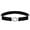 Black, variant on Kids Toddlers Baby Adjustable Elastic Stretch Belt with Silver Twisted Buckle