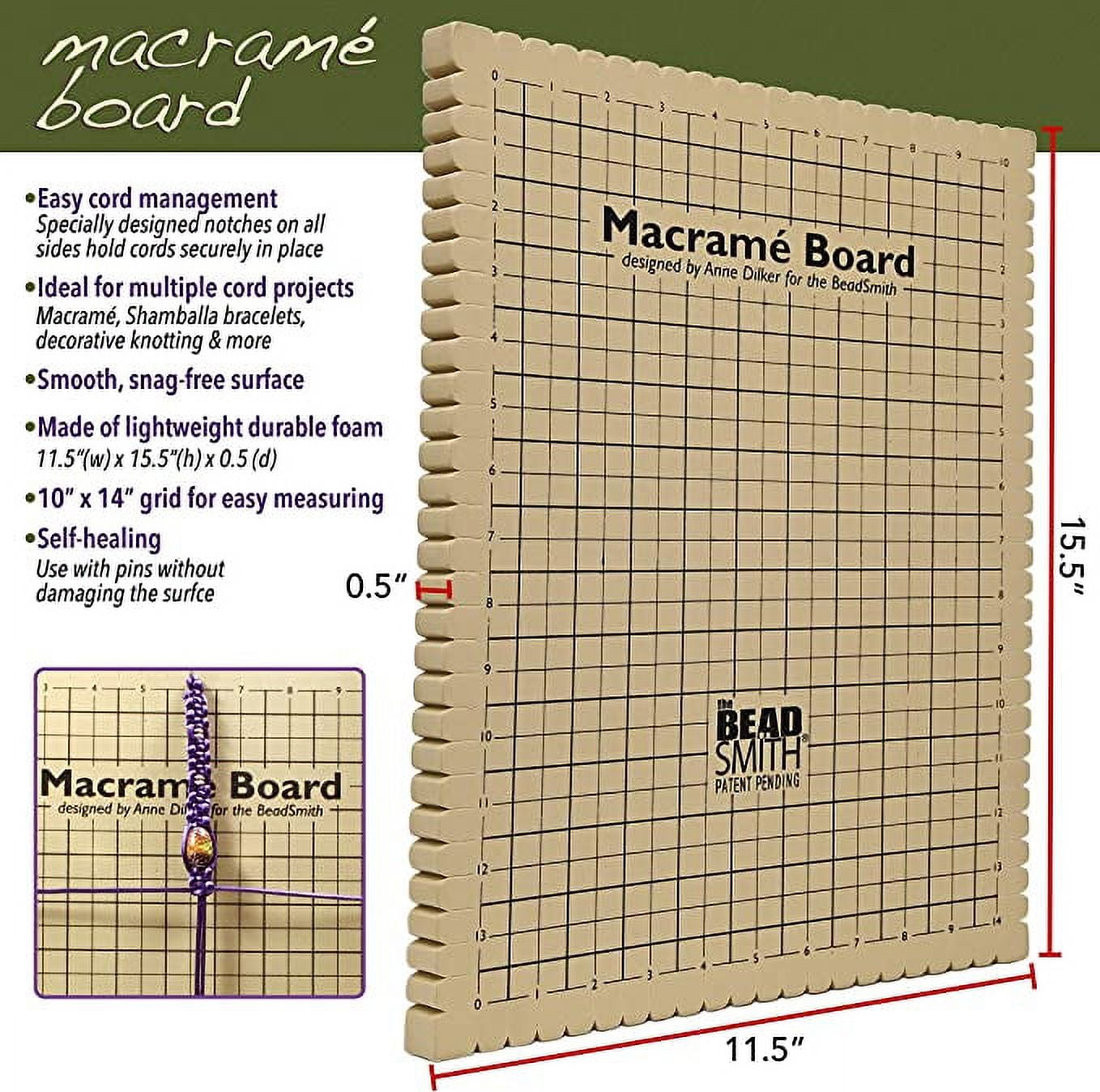 Macrame Board and Mini Macrame Board Designed By Anne Dilker