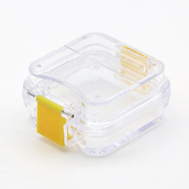 Caja de almacenamiento de dentadura de película deportiva herramientas dentales caja de corona de película transparente con puentes/caja de laboratorio de herramientas dentales 30 Uds JAMW Sencillez