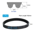 thumbnail image 2 of 4Pack HTD-3M Rubber Timing Belt 54 Teeth, 162mm Pitch Length x 6mm Width x 2.4mm Height, Closed Loop Pulley Timing Belt, 2 of 6