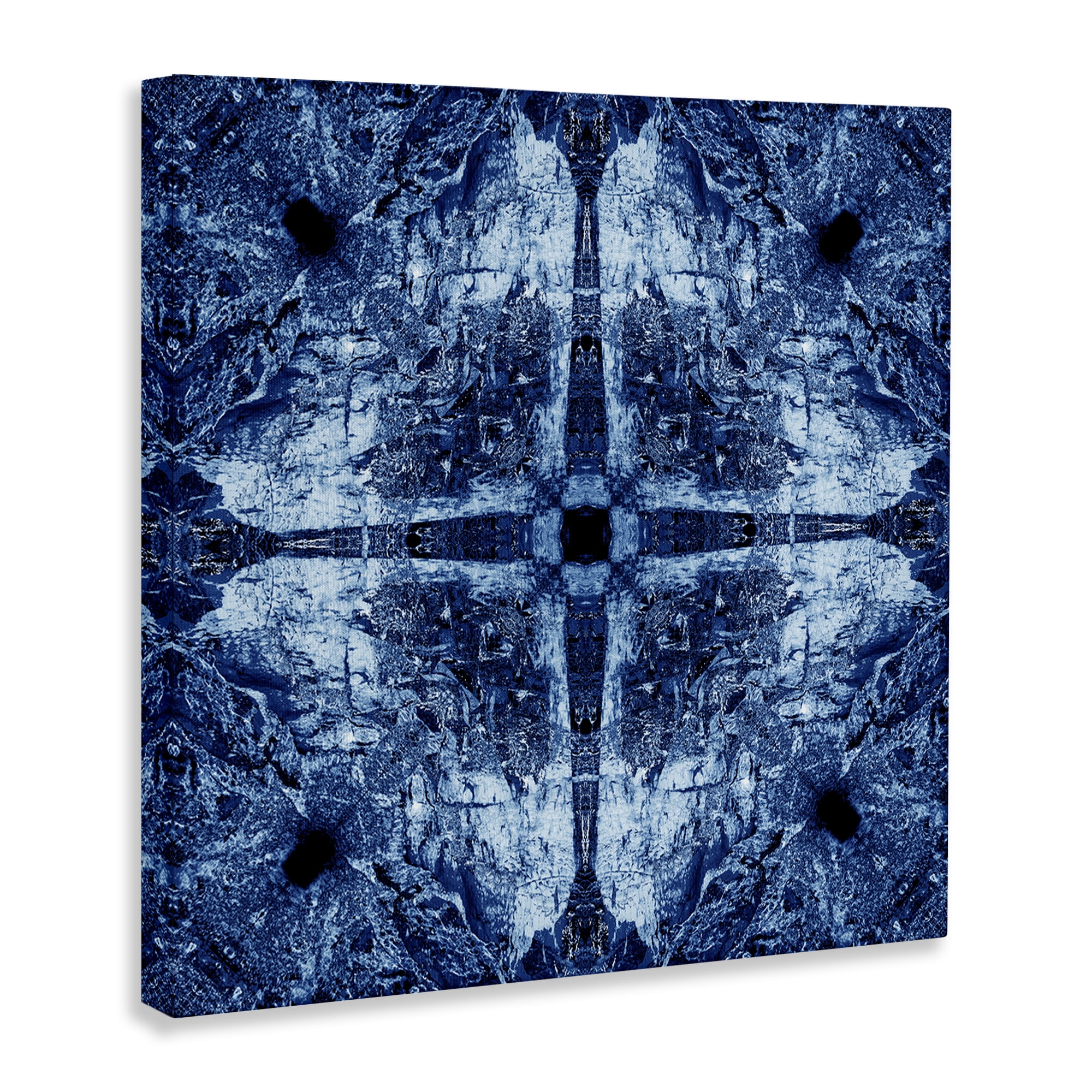 Stupell Industries Modern Mosaic Pattern Abstract Painting Wrapped Canvas Art Print Wall Art, 17 x 17