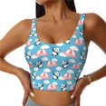 thumbnail image 1 of Balery Panda Flying in the Sky Sujetadores deportivos con espalda cruzada para mujer, acolchados, sin costuras, de alto impacto, ideales para yoga, gimnasio, entrenamiento y fitness.-XX-Large, 1 of 8