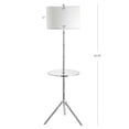 thumbnail image 5 of JONATHAN Y Hall 62" Metal LED End Table Floor Lamp, Chrome, JYL2012B, 5 of 7