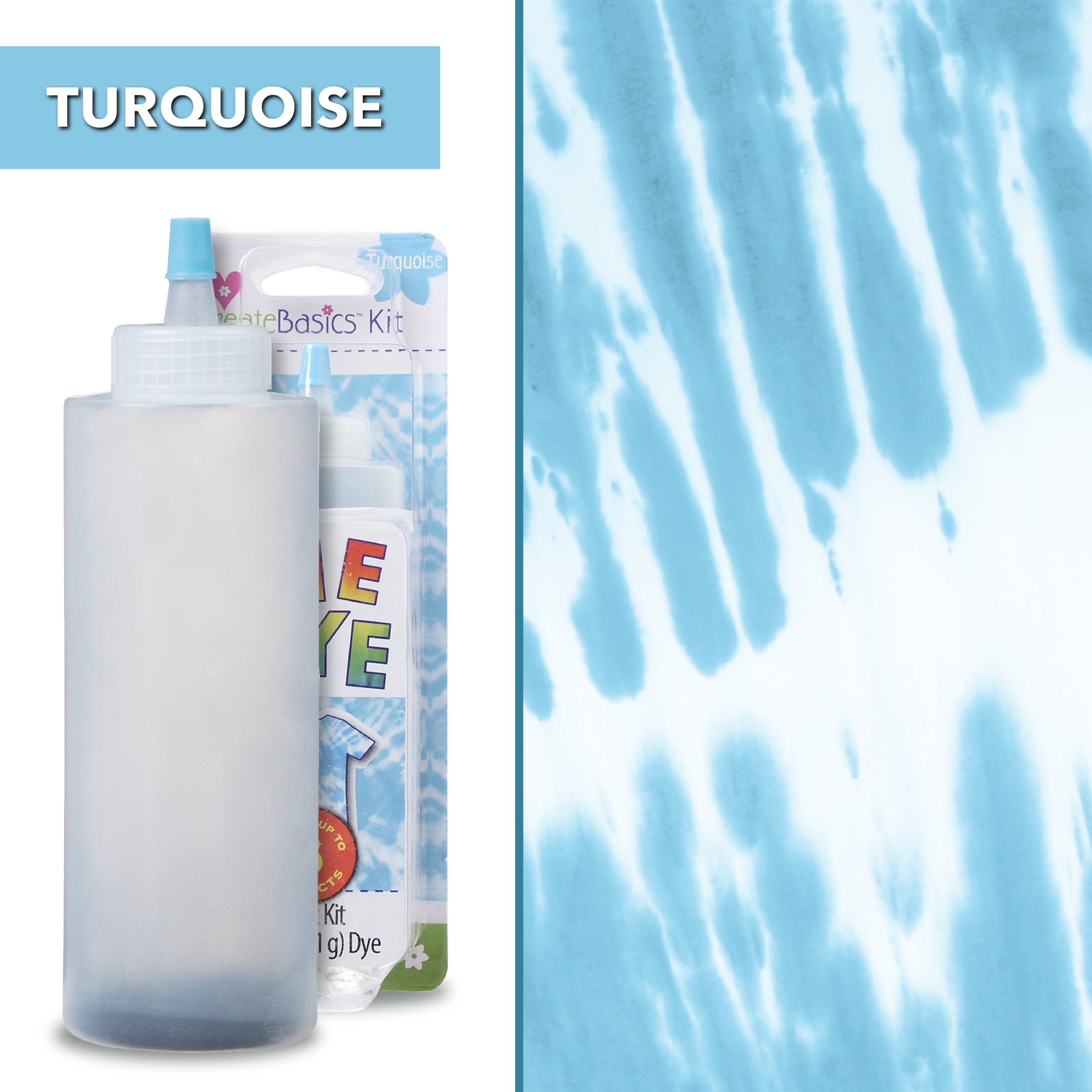 Create Basics 1 Color Tie Dye Kit, Turquoise, Makes 4 fl oz