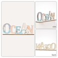 thumbnail image 3 of Wooden Mediterranean Style Ocean Sign Creative Delicate Desktop Sign Ornament, 3 of 4