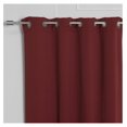 thumbnail image 3 of Huang zhong wen Premium Flame Retardant Thermal Insulated Fire Retardant Blackout Curtain - Antique Bronze Grommet Top - Burgundy - 52" W x 96" L - (2 Panel), 3 of 9