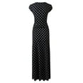 thumbnail image 3 of NINEXIS Women's V-Neck Short Sleeve Maxi Wrap Dress, 3 of 3
