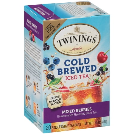 (6 Boxes) Twinings of LondonÃÂÃÂ® Mixed Berries Cold Brewed Iced Tea 20 ct Tea Bags 1.41 oz.