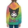 thumbnail image 2 of Sanrio Kuromi Kids' Hoodie 3d Print Sweatshirt Soft Pullover Hooded With Big Pockets Fans Gifts For Boys Or Girls X-Large, 2 of 7