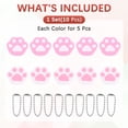 thumbnail image 4 of Cubiertas de Llave Uxcell [10 Piezas] - Tapas de Llave Lindas Identificadores Mangas de Cabeza - [Rosa, Blanco - Silicona] Etiquetas de Llaves Protectores, 4 of 7