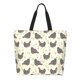 thumbnail image 1 of Balery Funny Chicken Bolsa Tote Estilo Estético con Cremalleras, Bolsa de Hombro, Bolsa de Compras Grande y Plegable, 1 of 8