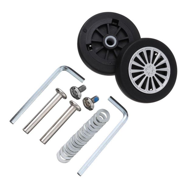 2 Pzs Ruedas De Repuesto Duraderas DIY Con Tornillo Maleta Piezas Ejes Gao Jiahui unisex