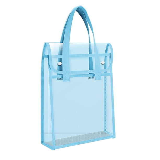 Carpeta de plástico transparente expandible con cierre a presión, impermeable, tamaño carta A4, bolsa portátil para documentos, para oficina y escuela.