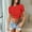 Red, variant on Uooqdmx Crop Tops for Women, Short Sleeve Shirts for Women, Women Plain Tshirt, Going Out Crop Tops Crew Neck Casual Basic Tight Tees Shirt, Fitted Shirts for Women, Beige L