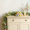thumbnail image 2 of 6FT Pastel Easter Egg Garlands for Mantle with Lights, Artificial Colorful Spring Easter Garland with Flowers & Eggs for Home Window Wall Holiday Party Easter, 2 of 5