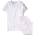 thumbnail image 2 of byFruit of the Loom Fruit of The Loom Men's 6-Pack Stay Tucked Crew T-Shirt (White, XX-Large/50"- 52" Chest), 2 of 2