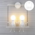 thumbnail image 3 of Luces colgantes decorativas ahorradoras de energía de de la lámpara del soporte de para el pasillo del del hotel blanco Yinane luces de pared, 3 of 8
