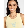 thumbnail image 4 of Social Edition Women’s It’s All About Me Graphic Tank Top, Sizes XXS-XXL, 4 of 5