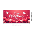 thumbnail image 3 of LUUFILx Valentine's Day Romantic Background Banner Backdrop for Party Decoration Event Decor Love Photography Props Gift Display Background, 3 of 8