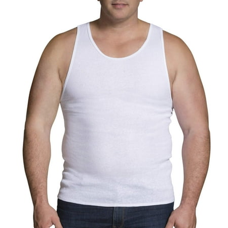 Fruit of the Loom Big Men's Collection White A-Shirts, 3-Pack