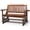 Carbonized, variant on Ktaxon 2-Person Glider Chair, Vertical Slat Back, 48in Wood Patio Furniture, Teak