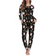 thumbnail image 1 of Pijama de diseño navideño para mujer, ropa de dormir holgada informal, de manga larga, para el hogar, Otoño, envío directo, 1 of 4