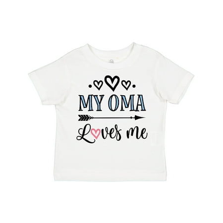 

Inktastic My Oma Loves Me Grandchild Gift Toddler Toddler Girl T-Shirt