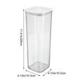thumbnail image 3 of Airtight Food Storage Container, Plastic Cereal Container With Easy-Lock Lid, For Kitchen Pantry Organization Storage, Clear, Large Capacity, Keep Food Dry, 3 of 6