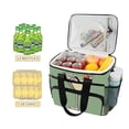 thumbnail image 2 of FORMRS Insulated Cooler Bag 24 Cans Capacity Soft Leakproof Lunch Box with Side Pockets, Lemon Juice, 2 of 7