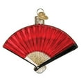 thumbnail image 4 of Old World Christmas 2.75In Folding Fan, Glass, Flowers Decorative 32468, 4 of 6